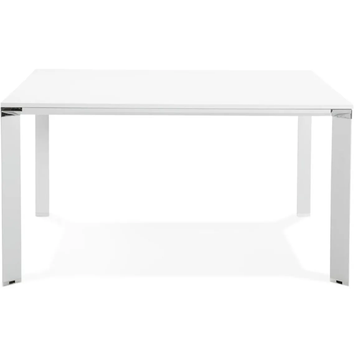 ALTEREGO Table de réunion ou bureau bench 'XLINE SQUARE' blanc Hot