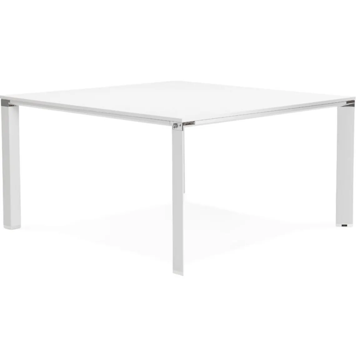ALTEREGO Table de réunion ou bureau bench 'XLINE SQUARE' blanc Hot