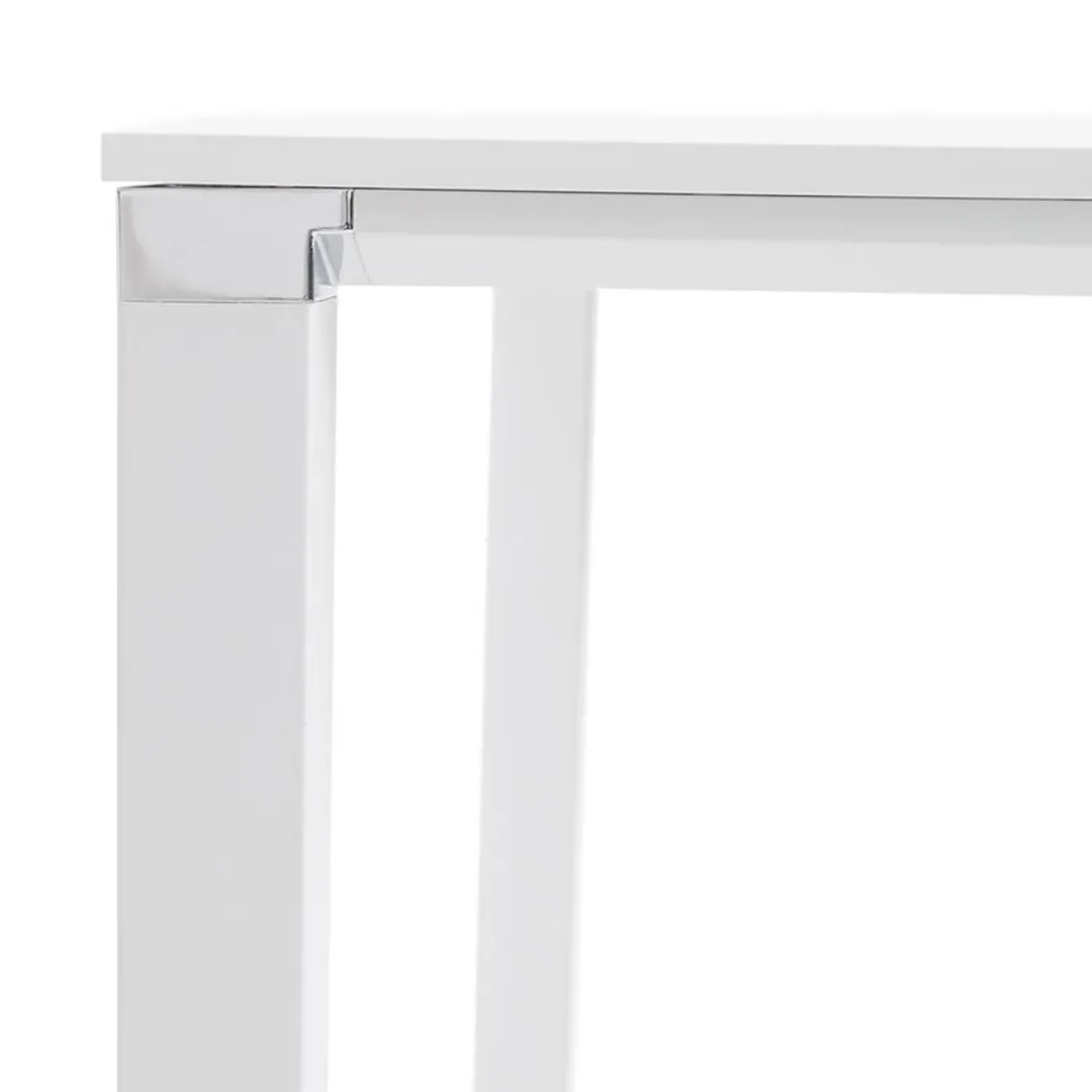 ALTEREGO Table de réunion ou bureau bench 'XLINE SQUARE' blanc Hot