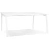 ALTEREGO Table de réunion ou bureau bench blanc 'AMADEUS SQUARE' Hot