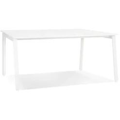 ALTEREGO Table de réunion ou bureau bench blanc 'AMADEUS SQUARE' Hot