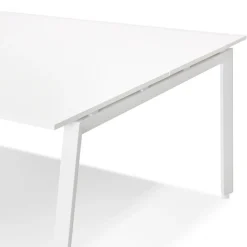 ALTEREGO Table de réunion ou bureau bench blanc 'AMADEUS SQUARE' Hot