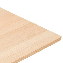 ALTEREGO Table de réunion ou bureau bench en bois finition naturelle et métal noir Hot