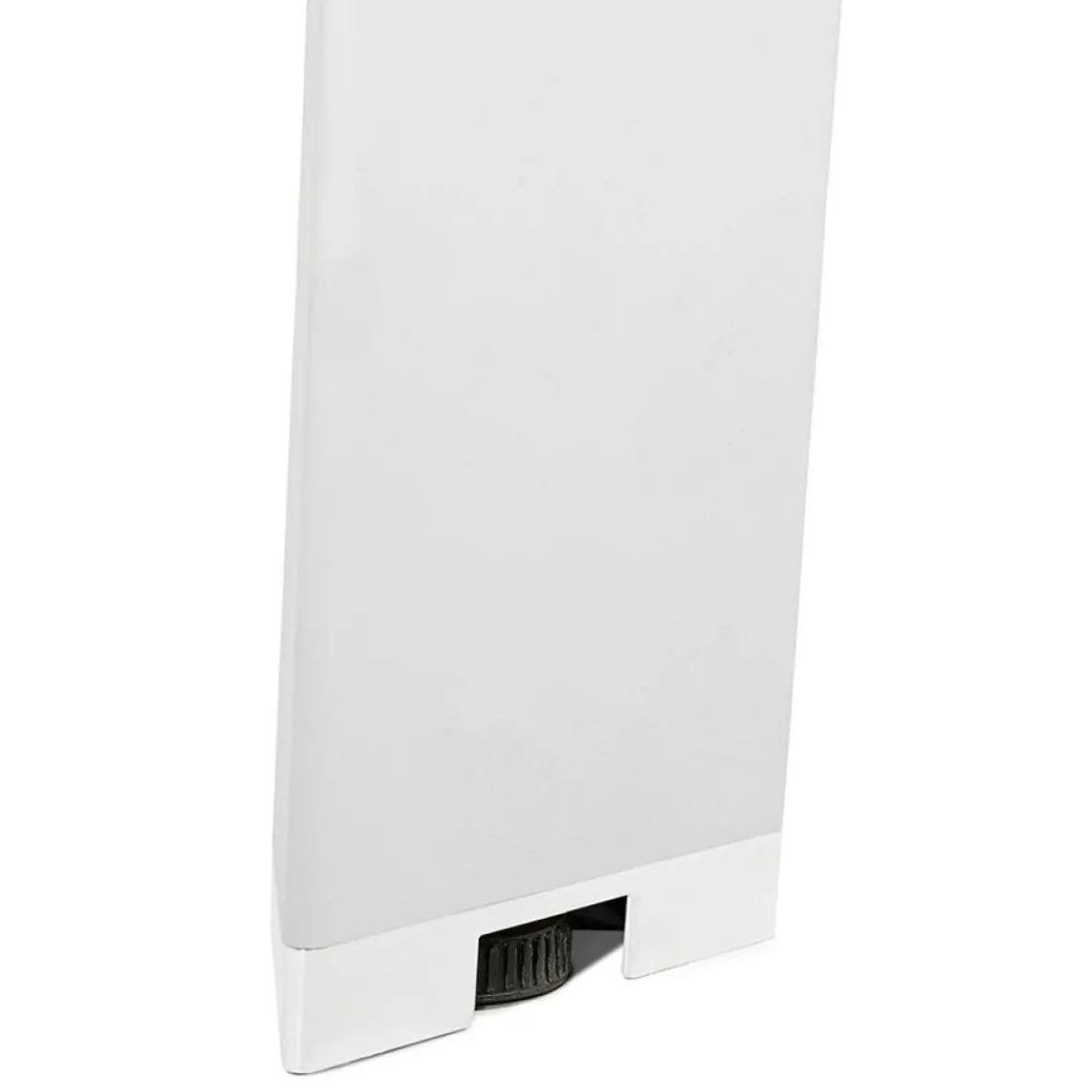 ALTEREGO Table de réunion ou bureau bench en bois finition naturelle et métal blanc New