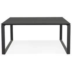 ALTEREGO Table de réunion ou bureau bench 'BAKUS SQUARE' noir New