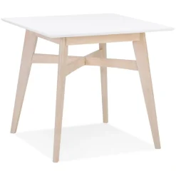 3S. x Home Table De Salle à Manger Blanche Design STEFFIE Style Scandinave Clearance