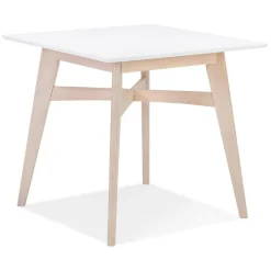 3S. x Home Table De Salle à Manger Blanche Design STEFFIE Style Scandinave Clearance