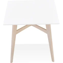 3S. x Home Table De Salle à Manger Blanche Design STEFFIE Style Scandinave Clearance