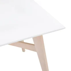 3S. x Home Table De Salle à Manger Blanche Design STEFFIE Style Scandinave Clearance