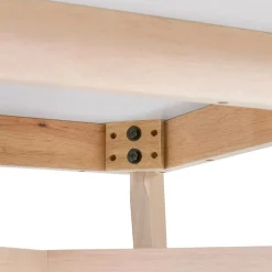 3S. x Home Table De Salle à Manger Blanche Design STEFFIE Style Scandinave Clearance