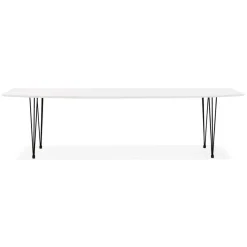 3S. x Home Table de salle à manger Blanche design STRIK Style industriel Online