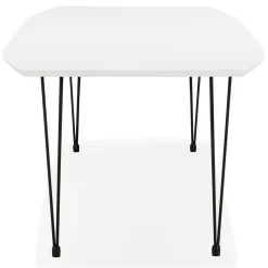 3S. x Home Table de salle à manger Blanche design STRIK Style industriel Online