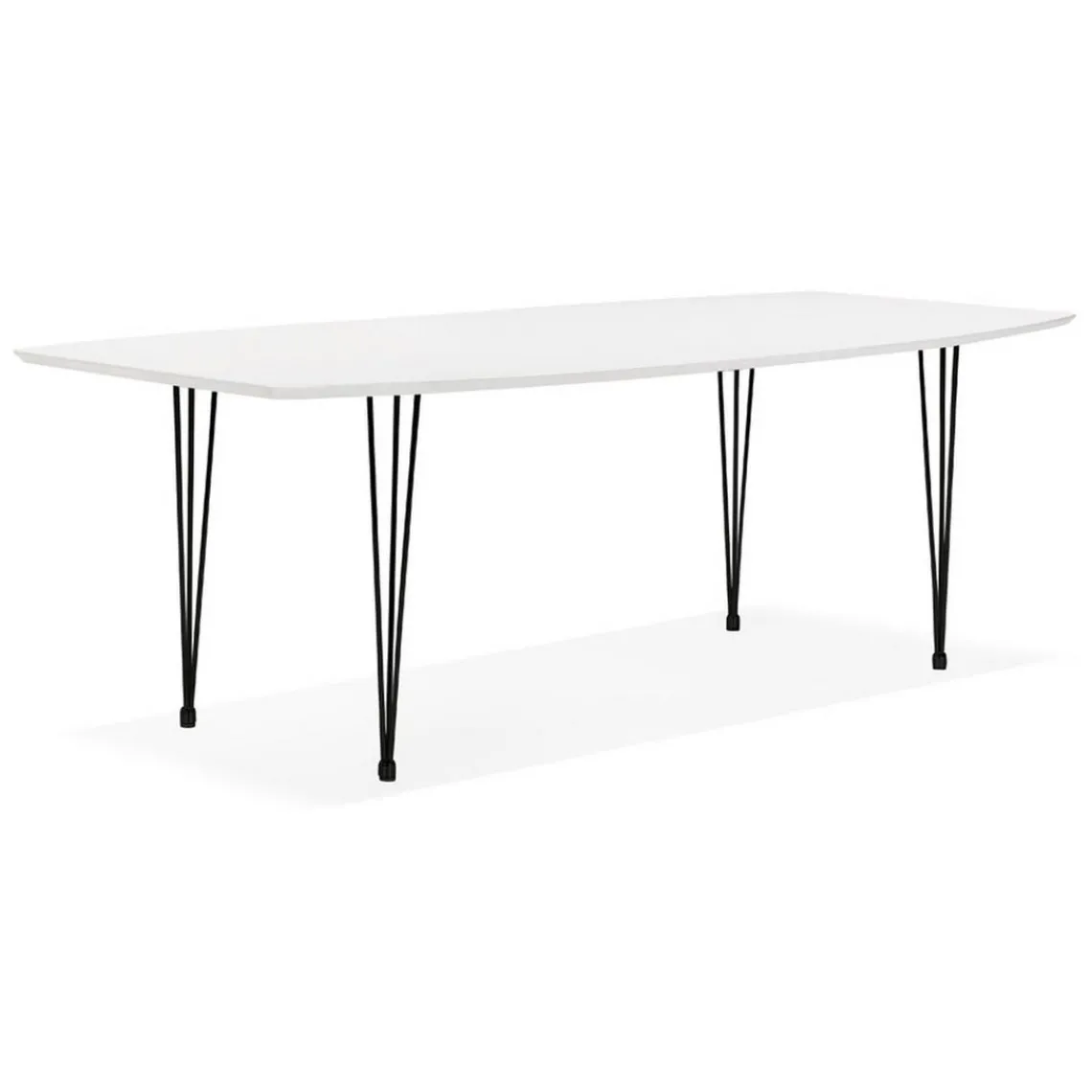 3S. x Home Table de salle à manger Blanche design STRIK Style industriel Online