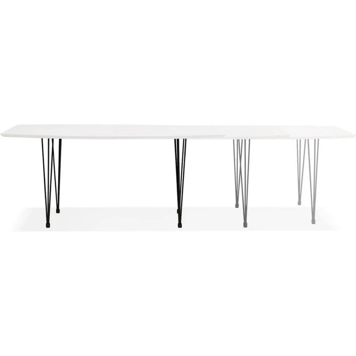 3S. x Home Table de salle à manger Blanche design STRIK Style industriel Online