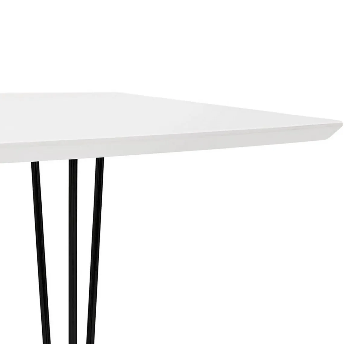 3S. x Home Table de salle à manger Blanche design STRIK Style industriel Online