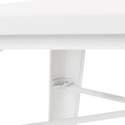 ALTEREGO Table De Salle à Manger Blanche Design COLOC Style Industriel Outlet