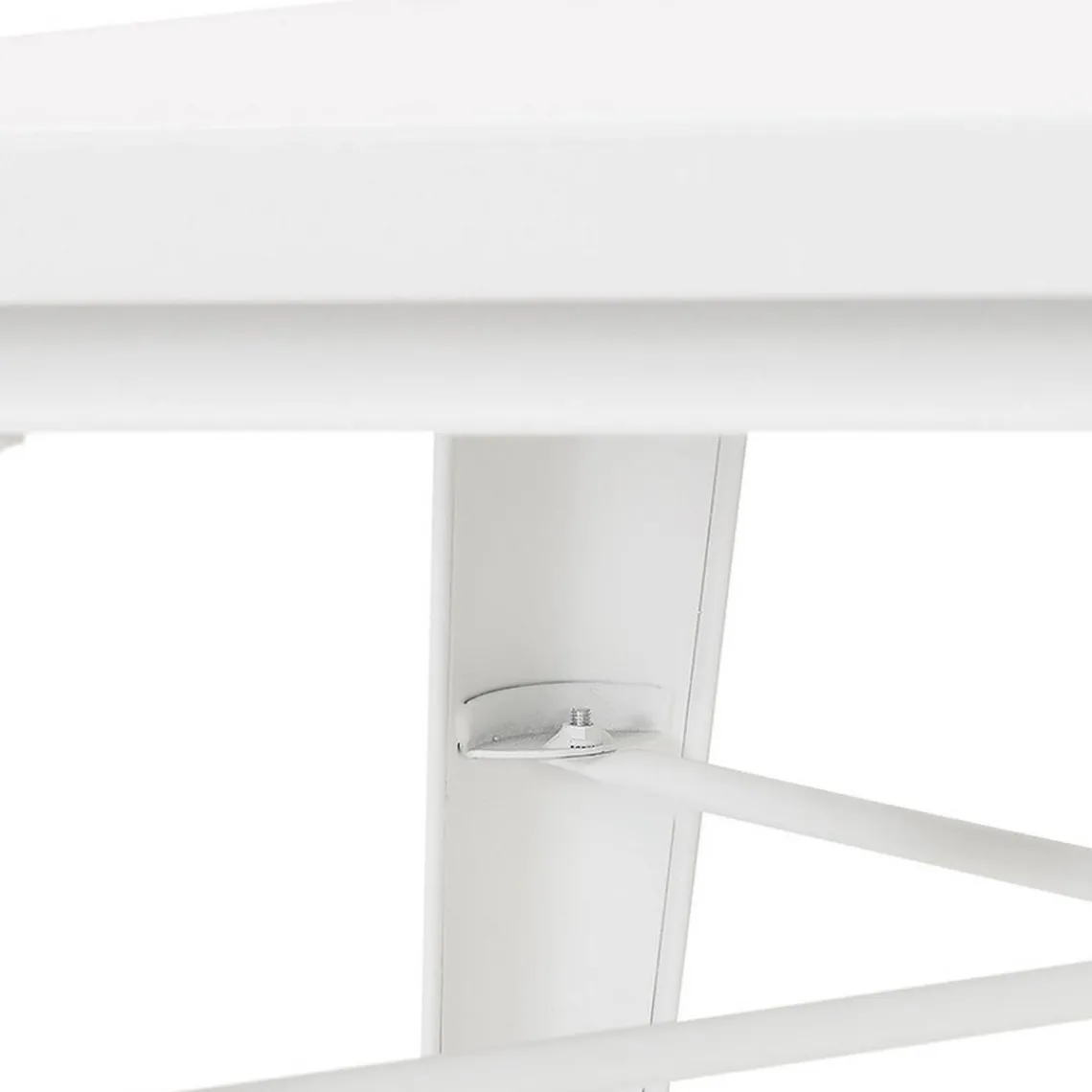 ALTEREGO Table De Salle à Manger Blanche Design COLOC Style Industriel Outlet