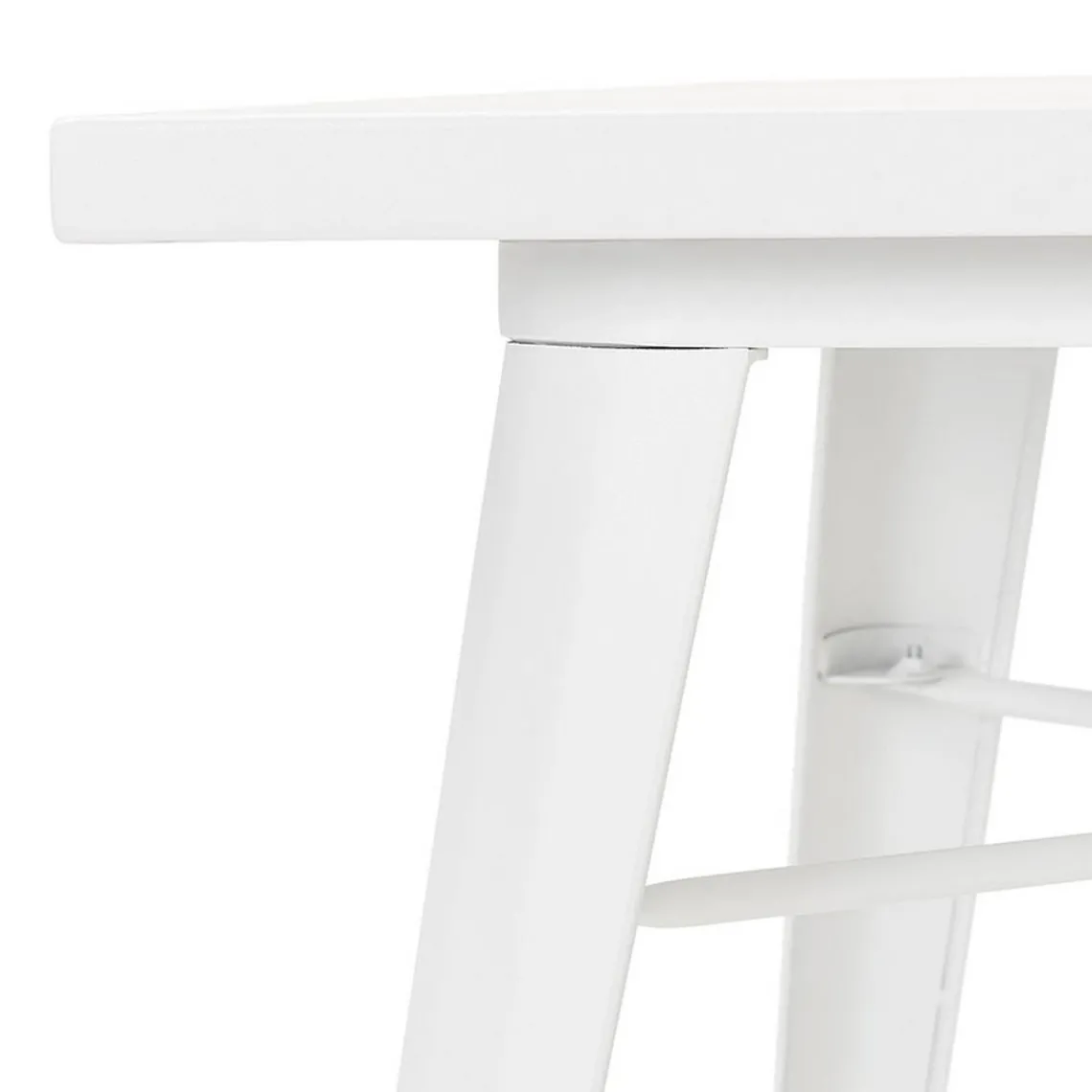 ALTEREGO Table De Salle à Manger Blanche Design COLOC Style Industriel Outlet