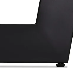 ALTEREGO Table de salle à manger carrée 'ANITA' en bois finition naturelle et métal noir Discount