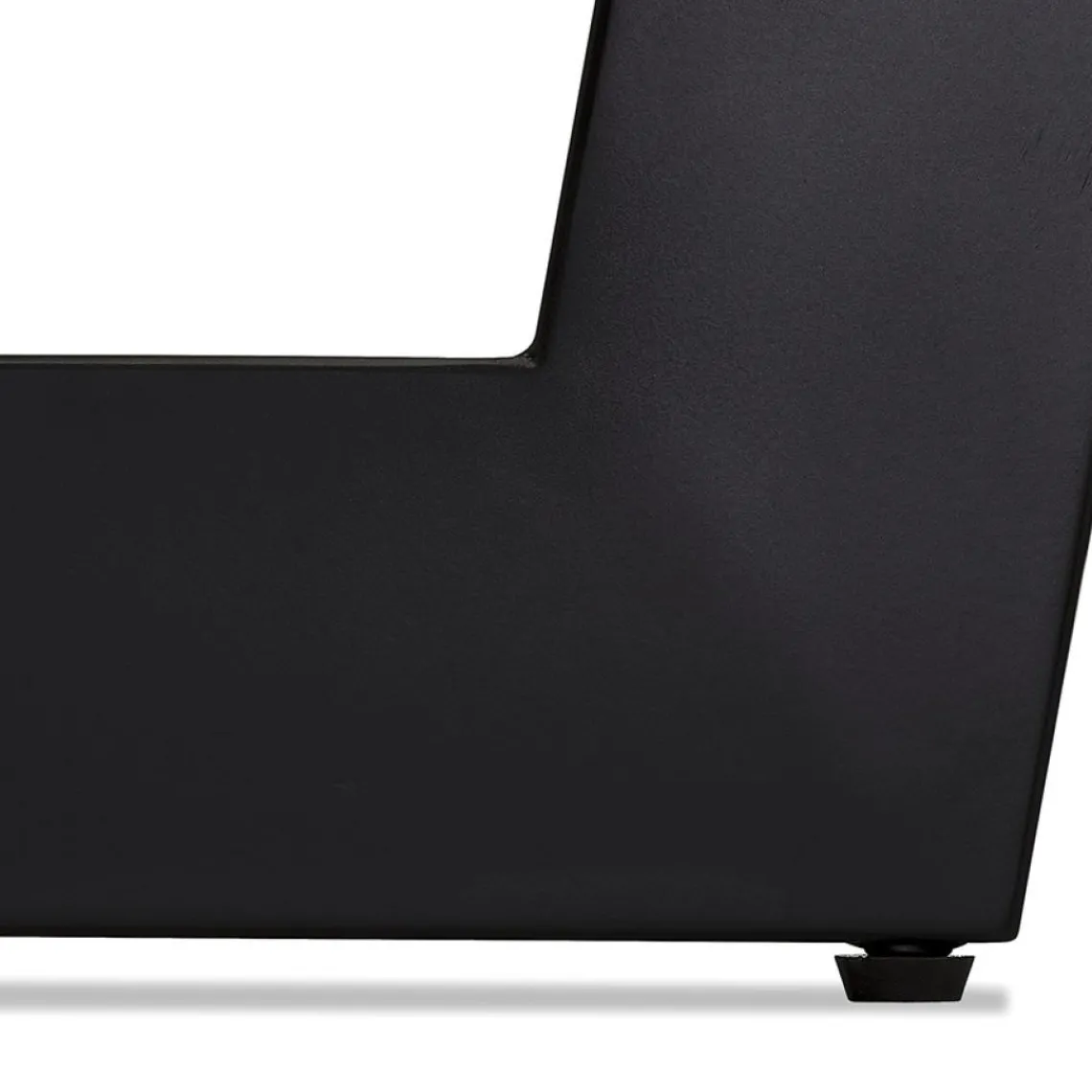 ALTEREGO Table de salle à manger carrée 'ANITA' en bois finition naturelle et métal noir Discount