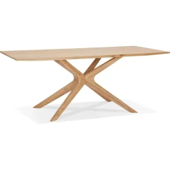 ALTEREGO Table de salle à manger 'MANITOU' en chêne massif