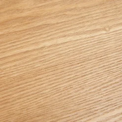 ALTEREGO Table de salle à manger ronde 'LULU' en bois finition naturelle et métal noir Hot