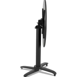 ALTEREGO Table de terrasse pliable 'NOCTALI' ronde noire Sale