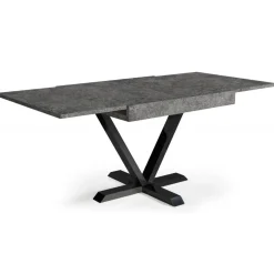 3S. x Home Table Design Rétractable Effet Béton Gris WELL