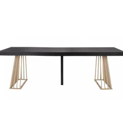 3S. x Home Table extensible Bois Noir EXTENSO Sale