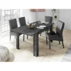 3S. x Home Table extensible CARRARA décor marbre noir Outlet