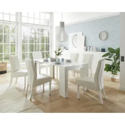 3S. x Home Table extensible Console Blanc laqué brillant Best