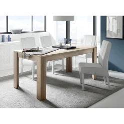 3S. x Home Table extensible FIRENZE décor noyer chene Discount
