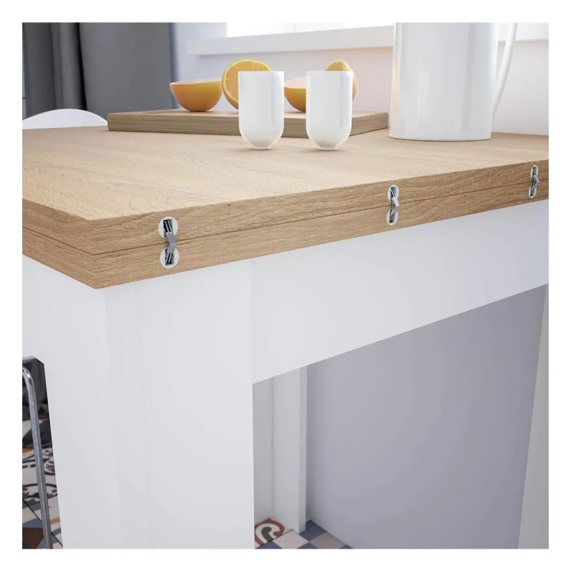 Calicosy Table extensible système d'ouverture en livre Discount