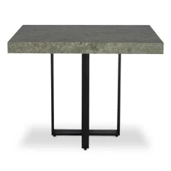 3S. x Home Table Extensible TERESA Effet Béton Pieds Noir Online