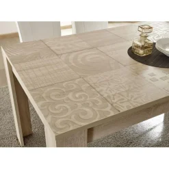 3S. x Home Table extensible 137x90cm MIRO décor chêne