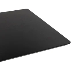 ALTEREGO Table haute design 'MAMBO BAR' noire avec pied en métal brossé Hot