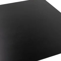 ALTEREGO Table haute design 'MAMBO BAR' noire avec pied en métal brossé Hot