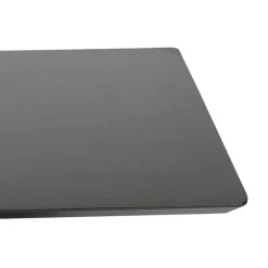 ALTEREGO Table haute design 'ZUMBA BAR' noire avec pied en métal noir Discount