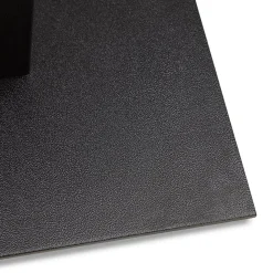 ALTEREGO Table haute design 'ZUMBA BAR' noire avec pied en métal noir Discount