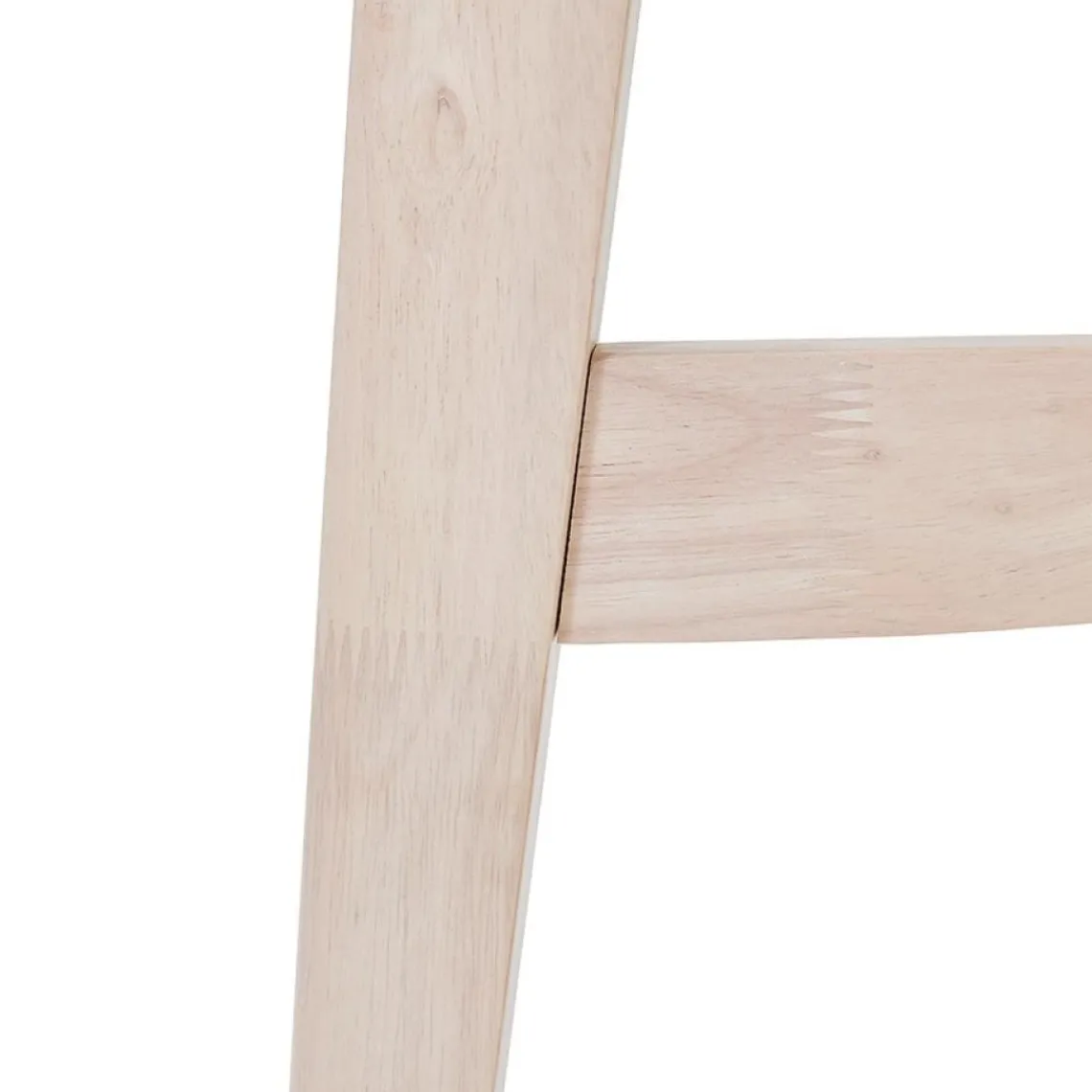 ALTEREGO Table haute 'GALLINA' en bois blanc et finition naturelle Hot