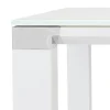 ALTEREGO Table haute ou bureau haut 'XLINE HIGH TABLE' en verre blanc New
