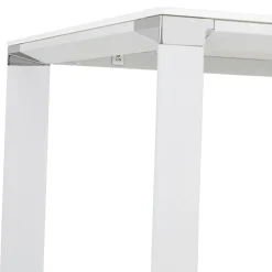 ALTEREGO Table haute ou bureau haut 'XLINE HIGH TABLE' en verre blanc New