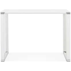 ALTEREGO Table haute ou bureau haut 'XLINE HIGH TABLE' en verre blanc New