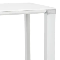 ALTEREGO Table haute ou bureau haut 'XLINE HIGH TABLE' en verre blanc New