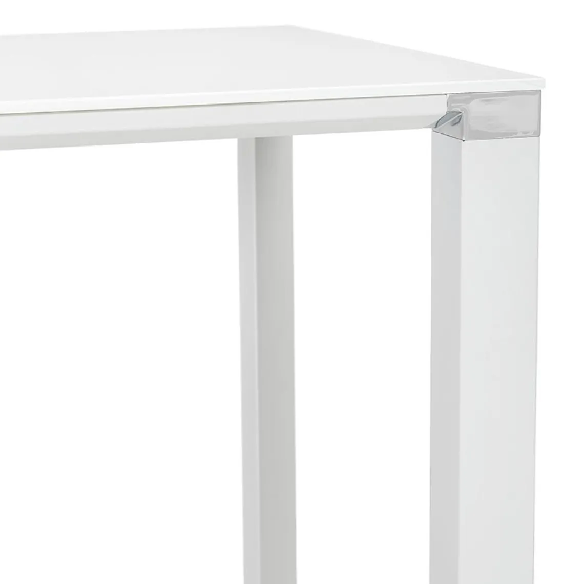 ALTEREGO Table haute ou bureau haut 'XLINE HIGH TABLE' en verre blanc New