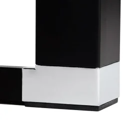 ALTEREGO Table haute ou bureau haut 'XLINE HIGH TABLE' en bois noir Hot