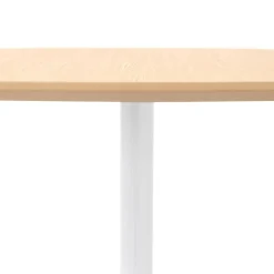ALTEREGO Table haute 'PATATI' en bois finition naturelle et métal blanc Clearance