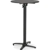 ALTEREGO Table haute pliable 'PAXTON' ronde noire Discount