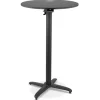 ALTEREGO Table haute pliable 'PENUMBRA' ronde noire Discount
