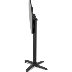 ALTEREGO Table haute pliable 'PENUMBRA' ronde noire Discount